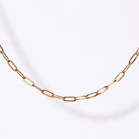 Ashley Mini Paperclip Necklace | Gold