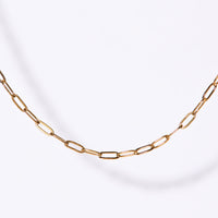 Ashley Mini Paperclip Necklace | Gold