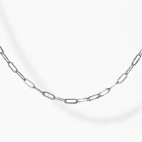 Ashley Mini Paperclip Necklace | Silver