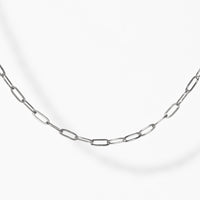 Ashley Mini Paperclip Necklace | Silver
