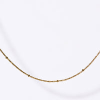 Alba Beaded Chain Necklace | Gold