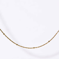 Alba Beaded Chain Necklace | Gold
