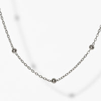 Nigella Beaded Necklace | Silver