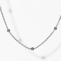 Nigella Beaded Necklace | Silver