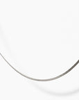Lorelai 2mm Snake Necklace | Silver