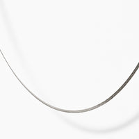 Lorelai 2mm Snake Necklace | Silver