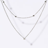 Atlas Layered Necklace | Silver