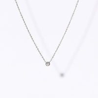 Lily Dainty Necklace | Silver
