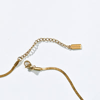 Lorelai 2mm Snake Necklace | Gold