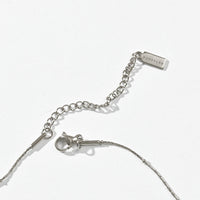 Alba Beaded Chain Necklace | Silver