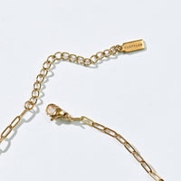 Ashley Mini Paperclip Necklace | Gold