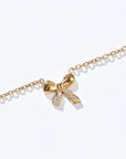 Amy Bow Necklace | Gold
