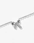 Amy Bow Necklace | Silver