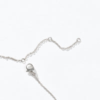 Amy Bow Necklace | Silver