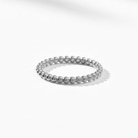 Allison Beaded Ring | Silver