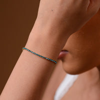 Laura Tennis Bracelet | Teal