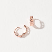 Sage Hoop | Rose Gold