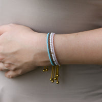 Leena Beaded Bracelet | Baby Pink