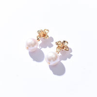 Maria White Pearl Dangles