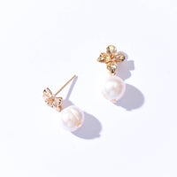 Maria White Pearl Dangles