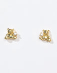 Huggie Bear Studs | Gold