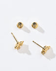 Huggie Bear Studs | Gold