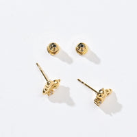 Huggie Bear Studs | Gold