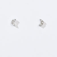 Luna Moon Studs | Silver