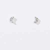 Luna Moon Studs | Silver