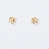 Lumi Snowflake Studs | Gold