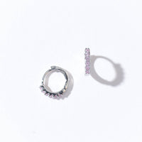 Drea Mini Huggies | Pink Silver