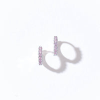 Drea Mini Huggies | Pink Silver