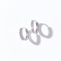 Drea Mini Huggies | Pink Silver