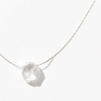 Shyla Faux Pearl Necklace | Silver