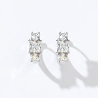 Madison Hoops | Clear Platinum