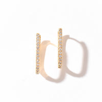 Lana Pavé Hoops | Gold