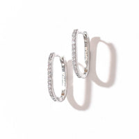 Lana Pavé Hoops | Silver