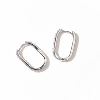 Lana Pavé Hoops | Silver