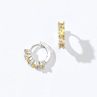 Kaia Mini Huggies | Sunrise Silver