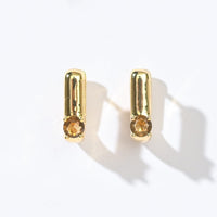 Sienna Minimalist Huggies | Manhattan Brown