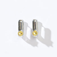 Sienna Minimalist Huggies | Sunrise Silver