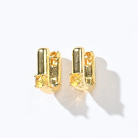 Sienna Minimalist Huggies | Sunrise Gold