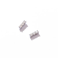 Stilla Bar Studs | Silver