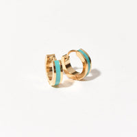 Lena Huggie Turquoise | Gold SST