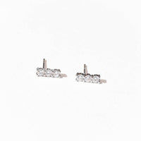 Stilla Bar Studs | Silver
