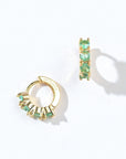 Kaia Mini Huggies | Spring Green Gold