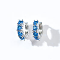 Kaia Mini Huggies | Royal Blue Silver