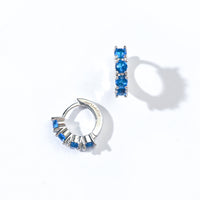 Kaia Mini Huggies | Royal Blue Silver