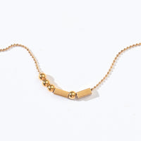 Morse Code Necklace | Gold