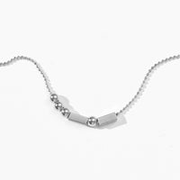 Morse Code Necklace | Silver